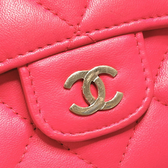 CHANEL Matelasse long wallet lambskin red - Picture 11 of 11
